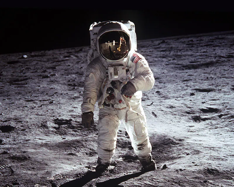 Buzz Aldrin on the Moon