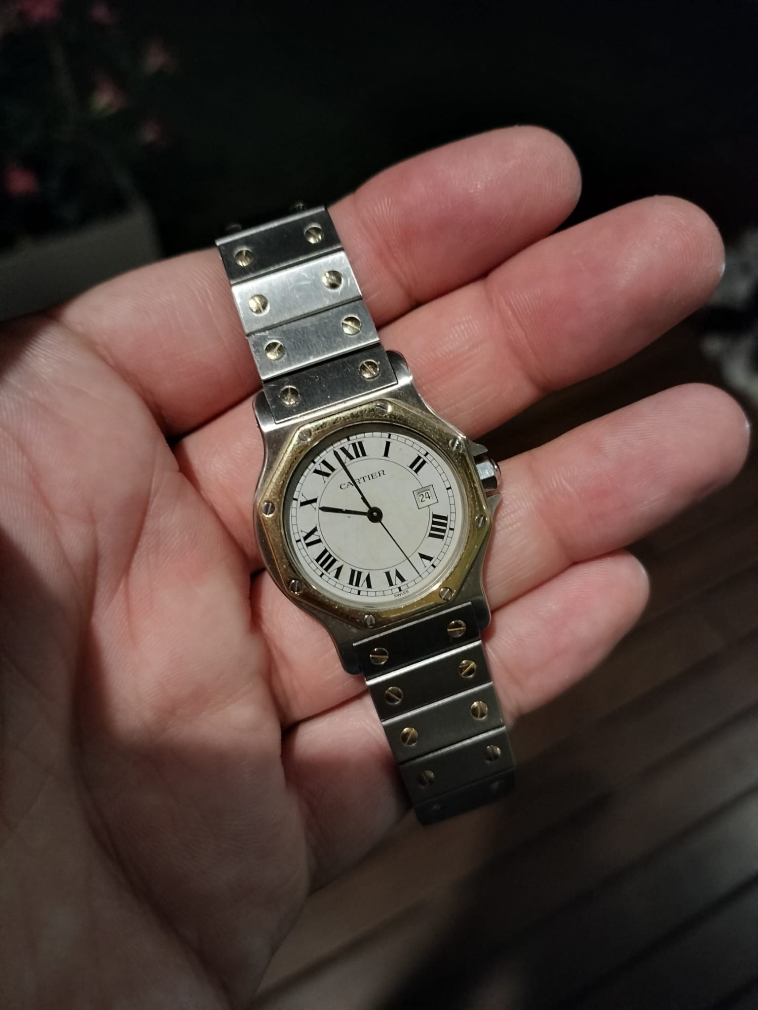 Cartier Santos Octagon automatic watch
