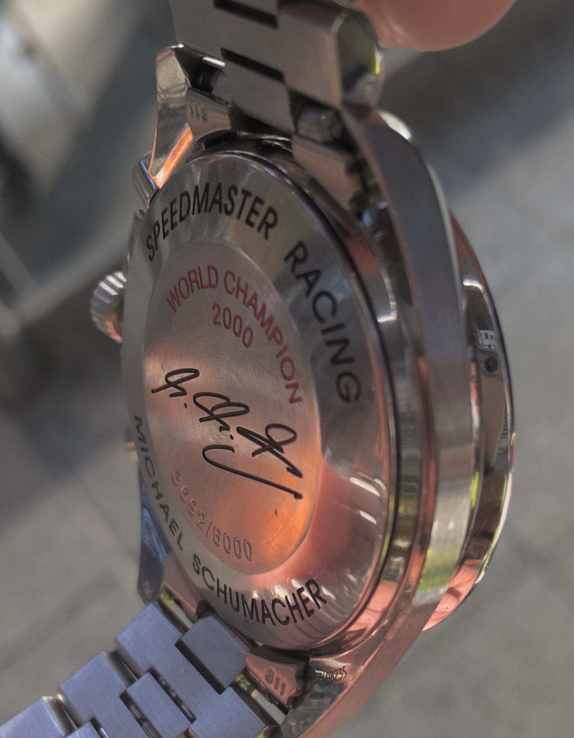 Omega Speedmaster Schumacher Edition chronograph