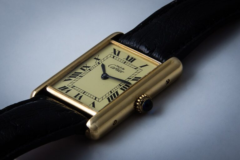 Cartier Tank rectangular watch on a strap