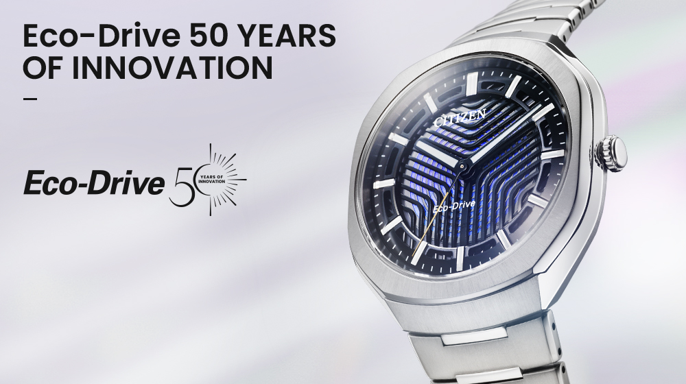 Citizen Eco-Drive Photon 50th Anniversary official launch banner