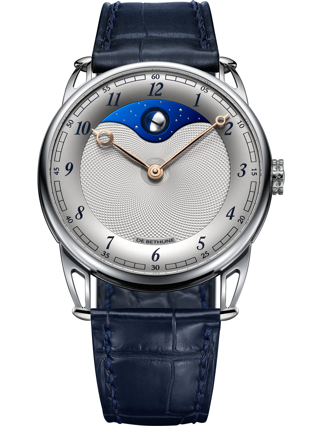 De Bethune DB25 Digitale side view showing polished titanium case profile