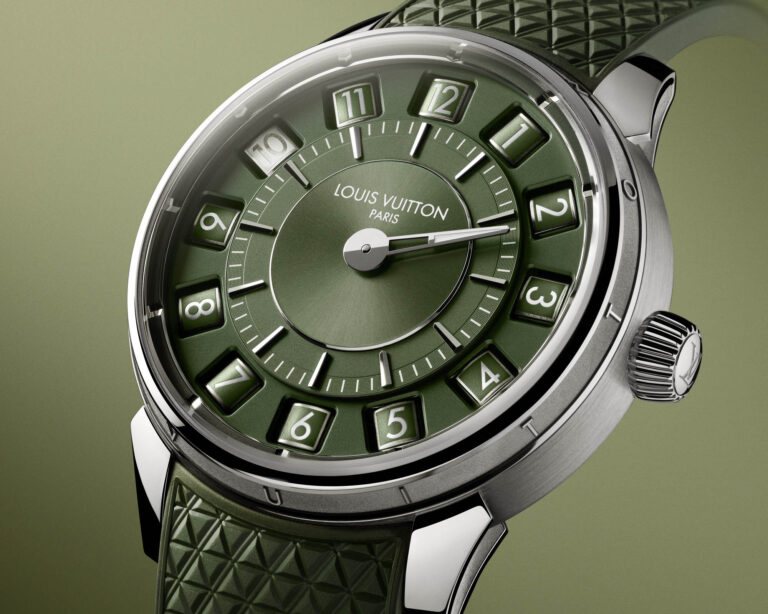 Louis Vuitton Tambour Spin Time 2026 permanent collection five watches group shot