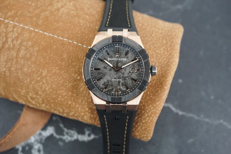 Maurice Lacroix Aikon-IC Frozen Carbon Bronze with matte black ceramic bezel and forged carbon dial