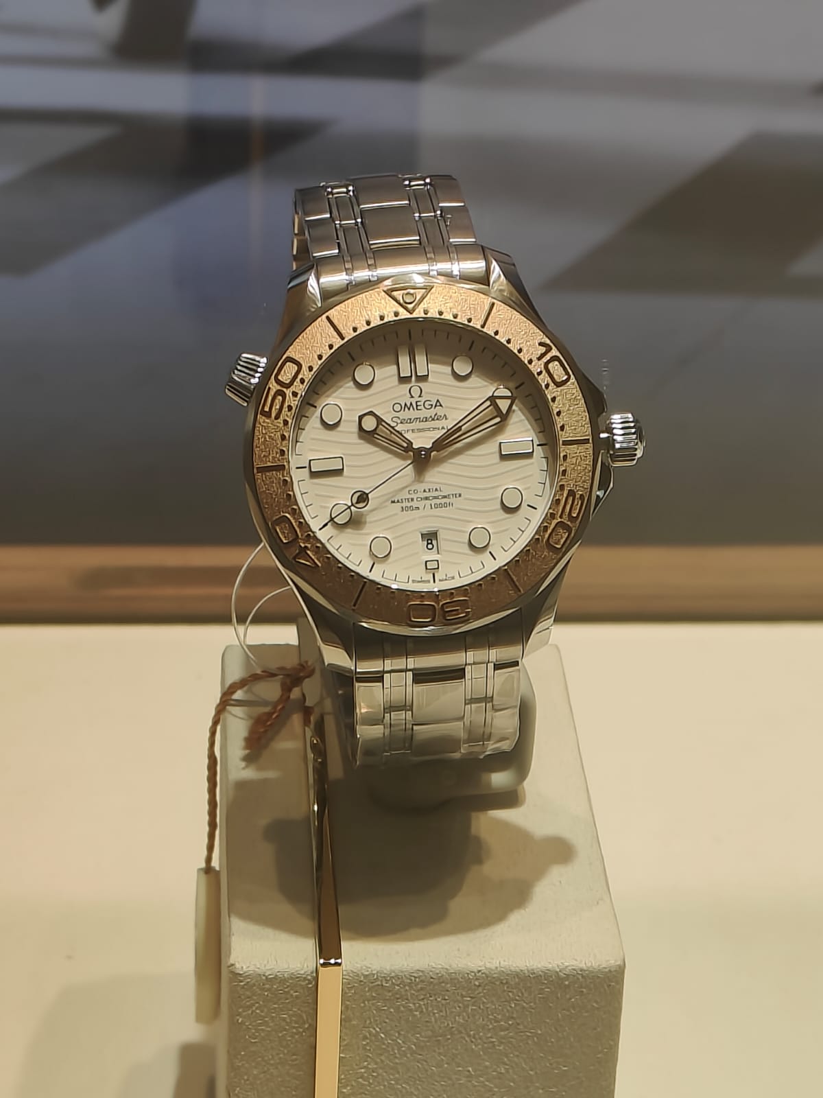 Omega Seamaster Co-Axial dive watch with blue dial