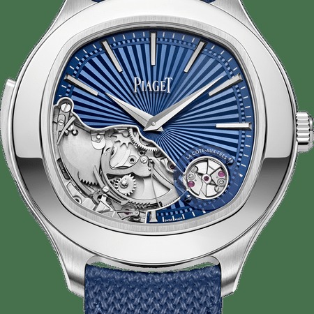 Piaget Polo Minute Repeater G0A51038 18K white gold blue guilloche openwork dial