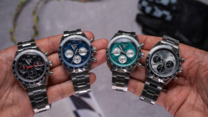 TAG Heuer Carrera Chronograph Sport 2026 Collection Overview featuring blue green silver and black dial models