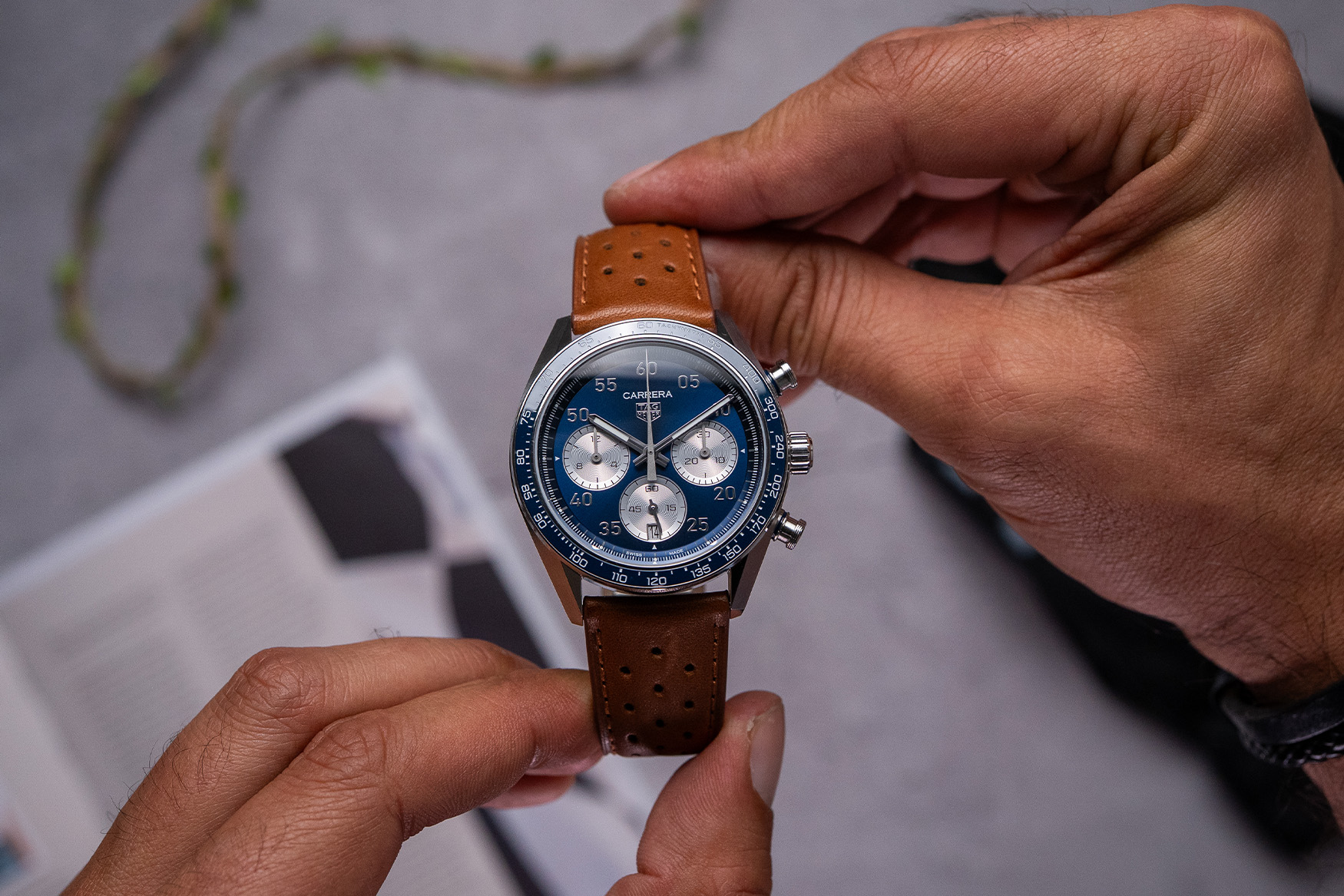 TAG Heuer Carrera Chronograph Sport 2026 teal green sunray dial reference with matching green ceramic bezel